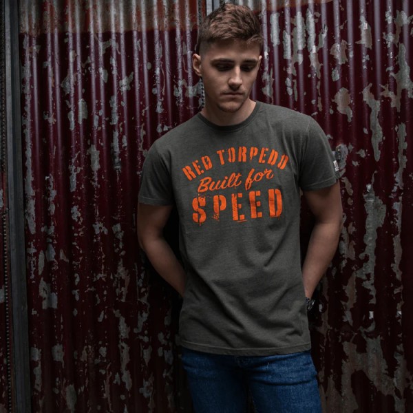 RED TORPEDO Red Torpedo BFS-Stencil Mens T-shirt Racing Green